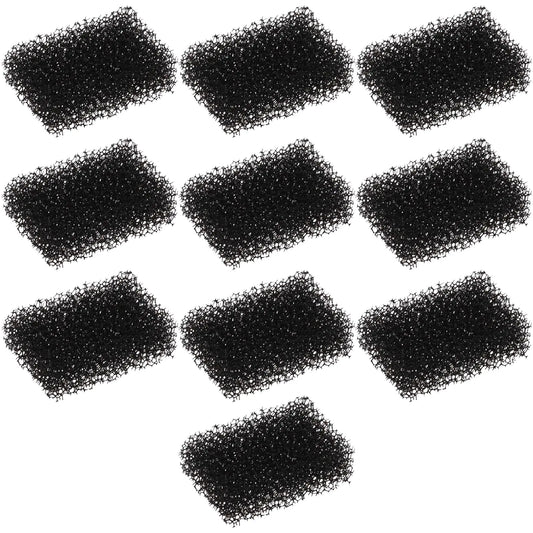 10PCS Pet Water Fountain Filter Sponge for 2.0L Pet Drinking Fountain Replacement Filters Cat Dog Water Dispenser Filters 33x23x12mm Black